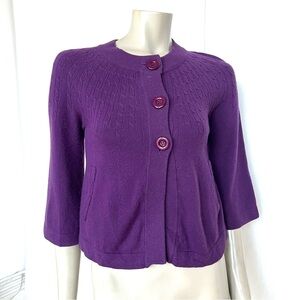 H&M Vintage Women's Purple Cardigan Sweater